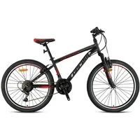 T&Y Trade Mountainbike 24 Zoll Mountainbike Kinder MTB Fahrrad Rad Bike MAGNUM Rot GRN26-064, 21 Gang Shimano, Kettenschaltung, Federgabel, 21 Gänge