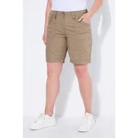 Ulla Popken Funktionshose Cargo-Bermuda Komfortbund 4-Pocket-Schnitt