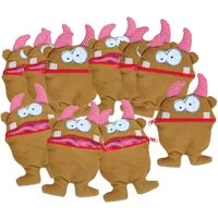 Betzold Plüschfigur Kleines Monster "Mimos" - Sorgenmonster-Kuscheltier füllbar
