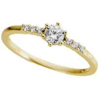 Firetti Goldring Schmuck Geschenk Gold 333 Vorsteckring Verlobung Solitär Lab Grown, mit Brillanten