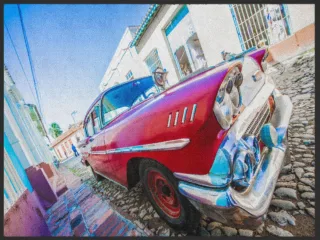Fussmatte Oldtimer 4871 | Größe: 60 cm x 45 cm