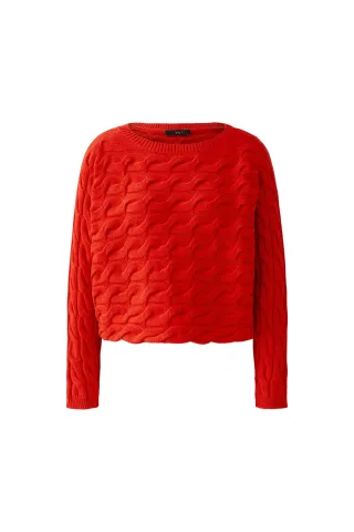 Oui - SIRAH Pullover high risk red - Gr. - 36