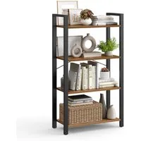 VASAGLE Bücherregal, Standregal, 120/153/186 cm, mit 4/5/6 Ebenen