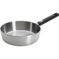 WOLL Schmorpfanne Logic Steel, Edelstahl 18/10 (1-tlg), 5-Schicht-Aufbau