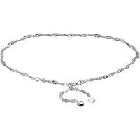 Firetti Fußkette Schmuck Geschenk Silber 925 Körperschmuck Herz+Stern Singapurkette