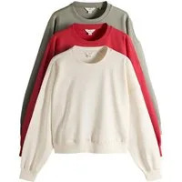 The Set Sweater The Set Sweatshirts im Boxy Fit, 3er-Pack (3-tlg)