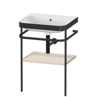 Duravit Happy D.2 Plus c-bonded Set mit Metallkonsole Taupe Supermatt 575x490x850 mm - HP4735N8383 HP4735N8383