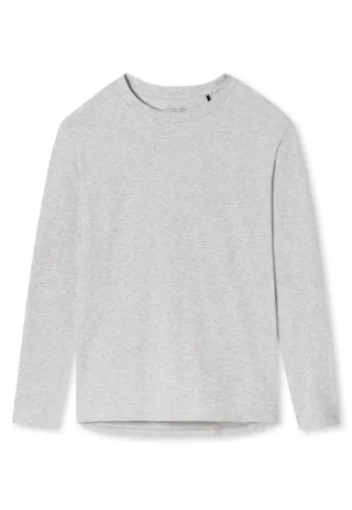 SCHIESSER - Langarmshirt grau-mel. - Gr. - 40
