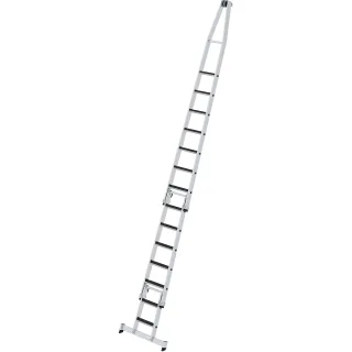Munk Stufen-Glasreinigerleiter-Satz mit nivello®-Traverse und clip-step R13 - 040742