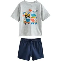 Next T-Shirt & Shorts Kurzärmeliges T-Shirt und Shorts im Set (2-tlg)