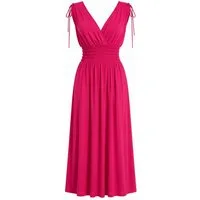 ITALY VIBES Sommerkleid - sommerliches Maxikleid in kräftigen Farben und Smokbund für Damen