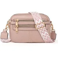 TAN.TOMI Schultertasche Umhängetasche Damen Mittelgroß tasche mit Weich Breiter Gurt, Damen Handtasche mit Verstellbarer Schulterriemen