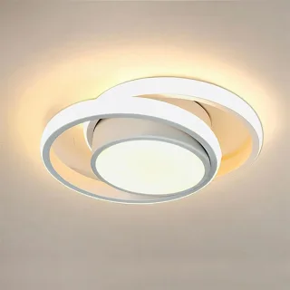 Modern Led Ceiling Lights, Small Led Close to Ceiling Light Fixture 32W 220V Round LED Ceiling Lamp for Bedroom Hallway