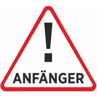 Hermann Schütz Aufkleber Aufkleber Anfänger dreieckig 115 x 130 mm