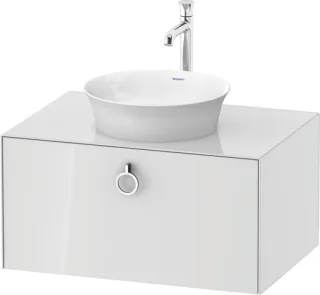 Duravit White Tulip Konsolenwaschtischunterbau wandhängend Weiß Hochglanz 800x550x408 mm - WT4980085 WT4980085850010