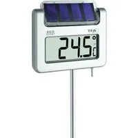 TFA Dostmann Gartenthermometer Gartenthermometer mit Solar-Beleuchtung 30.2026