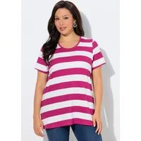 Ulla Popken T-Shirt Shirt Ringel Classic Rundhals Halbarm