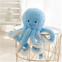 AFKSMILE Dekokissen Weiches Oktopus Kuscheltier, realistisches Cuddly Octopus Plüschtier
