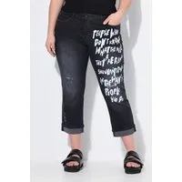 Angel of Style Regular-fit-Jeans 7/8-Jeans Amy Straight Fit Wording 5-Pocket
