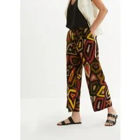 bonprix Culotte Loose Fit, leichtes Viskosematerial, mit auffallendem Muster