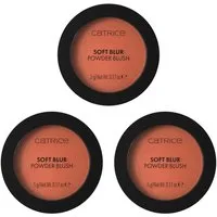 Catrice Rouge SOFT BLUR POWDER BLUSH, 3-tlg., für ein weiches, mattes Finish