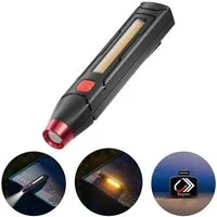 Novostella LED Taschenlampe USB-C Aufladbarer LED-Keychain Taschenlampen 200LM mit Magnet (Packung)