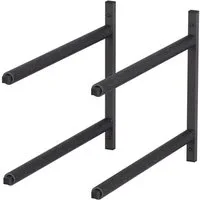 QLS Wandhalterung WSC2, (1 Paar, Aufbewahrung Halter für Surbfett SUP Boardhalter 2 Ebenen)