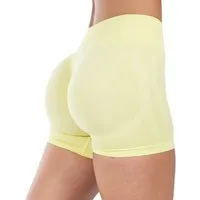 Smilodox Shorts Cetrina, High Waist Push Up Scrunch Hotpants mit hohem Bund Kurze Radlerhose Booty Scrunch Sporthose Fitness Laufen Yoga