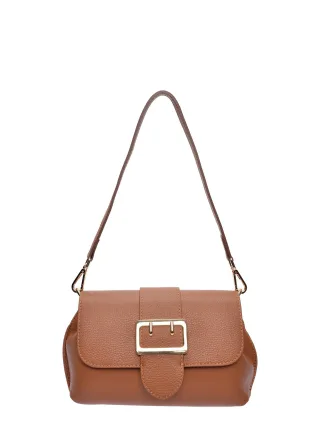 Isabella Rhea Braun Rindsledertasche