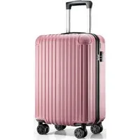Abistab Hartschalen-Trolley Hartschalen Koffer, robuster Reisekoffer, 4 Rollen, mit Zahlenschloss, Koffer & Trolleys 57/66/76cm, 40/60/100L