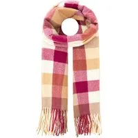 Zwillingsherz Schal Classic Karo, zeitloses Karomuster, weiche Qualität, Fransenabschluss, multicolor