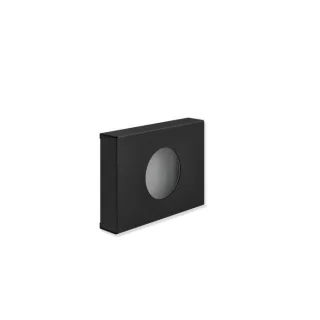Hewi System 900 Hygienebeutelspender 900.06.01160DC aus Edelstahl, pulverbeschichtet, schwarz tiefmatt, Wandmontage