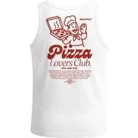Neverless Tanktop Herren Tank-Top Backprint Pizza Lovers Club Printshirt Grafik mit Print