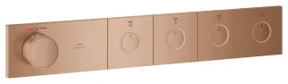 GROHE Unterputz-Thermostat Grohtherm Aqua Tiles, 106867 FMS 4 ASV warm sunset gebürstet, 106867DL00 106867DL00