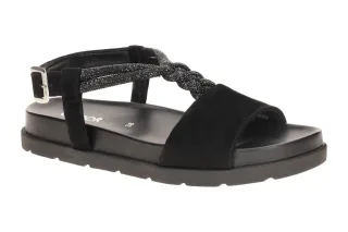 GABOR 84.601 Schwarz Damen Sandale BEST FITTING Keilabsatz PUPlateau