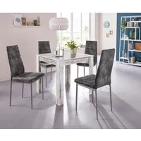 OTTO home Essgruppe, (Set, 5-tlg), Tischgruppe für kleine Räume