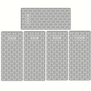 200 400 600 1000 2000grit Diamond Knife Sharpener Kit Sharpening Stone Grind Grinding Kitchen Tools Honeycomb Flaky Whet