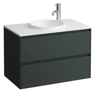 LAUFEN Waschtischunterschrank LANI 830x520x595 2 Schubl. f.WT H814074 verkehrsgrau, H4042621122661 H4042621122661