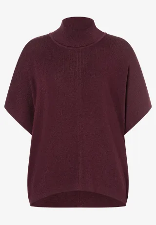 MORE & MORE - Cape-Pullover rot - Gr. - 34