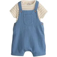 Next Body & Hose Baby Latzhose aus Webmaterial und Bodysuit im Set (2-tlg)