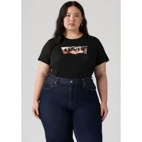 Levi's® Plus T-Shirt PL PERFECT TEE Florales Batwing-Logo