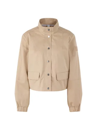 Marc Cain Sports - Kurze Baumwolljacke mit Netzfutter light stone - Gr. - 38