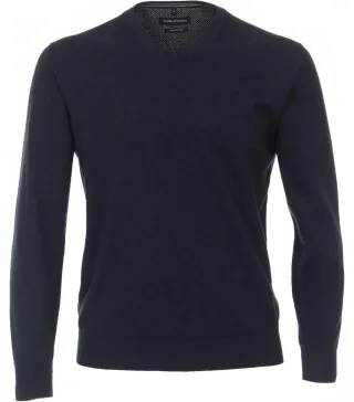 CASAMODA - Pullover mit V-Ausschnitt grau - Gr. - 3XL