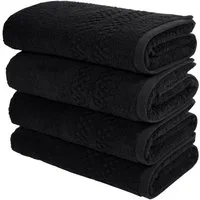 OTTO home Handtuch Regona, Handtücher 50x100cm, flauschig und weich, 500gr/m², Frottier (Set, 4-St), Premium Handtücher mit Bordüre, Set, 100% Baumwolle, 5 Jahre Garantie