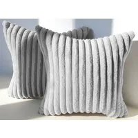 Amilian Kissenbezüge 2er Set - Dekokissenbezug - Kissenhüllen - Zierkissenbezüge, (2 Stück), (40x40 cm) Kissenbezug für Sofa, Dekokissen, Kissen, Zierkissen