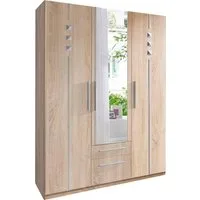 priess Kleiderschrank 1-bis 5-türig, mit silberfarbigen Applikationen