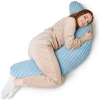 Amilian Stillkissen XXL 170 cm Schwangerschaftskissen Seitenschläferkissen U-Form, mit Bezug, weiche Füllung, geräuscharm, formstabil