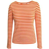 Brigitte von Boch Langarmshirt Portola Langarmshirt orange-weiss