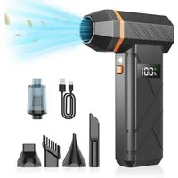 INSE Akku-Handstaubsauger L1-M Elektrischer Air Duster, 180 W, beutellos, 140000U/min, 4 Geschwindigkeitsstufen, Schnellladefunktion, Zubehörset