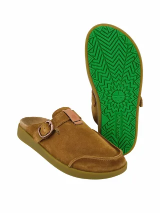 Satorisan S.L Herren Hoote Premium Clog Braun Rindleder